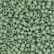 Miyuki rocailles kralen 11/0 - Opaque glazed frosted pistachio green 11-4698